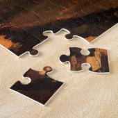 Landschap bij schemering door Vincent van Gogh Legpuzzel (Zijkant)