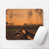 Landschap bij schemering door Vincent van Gogh Muismat (Met muis)