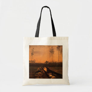 Landschap bij schemering door Vincent van Gogh Tote Bag
