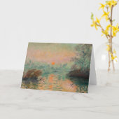 Landschap bij zonsondergang | Tadeusz Makowski Kaart (Gele Bloem)