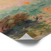 Landschap bij zonsondergang | Tadeusz Makowski Poster (Hoek)