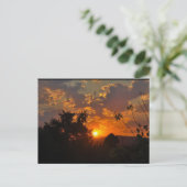 Landschap bij zonsopgang briefkaart (Staand voorkant)