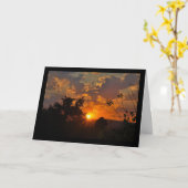 Landschap bij zonsopgang kaart (Gele Bloem)
