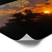 Landschap bij zonsopgang poster (Hoek)