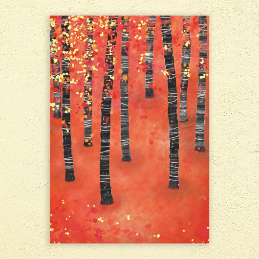 Landschap Birch Forest Canvas Afdruk
