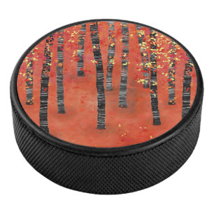 Landschap Birch Forest Hockey Puck