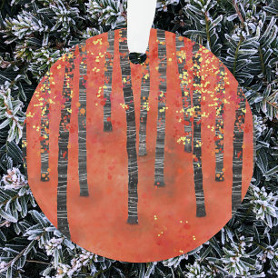 Landschap Birch Forest Ornament