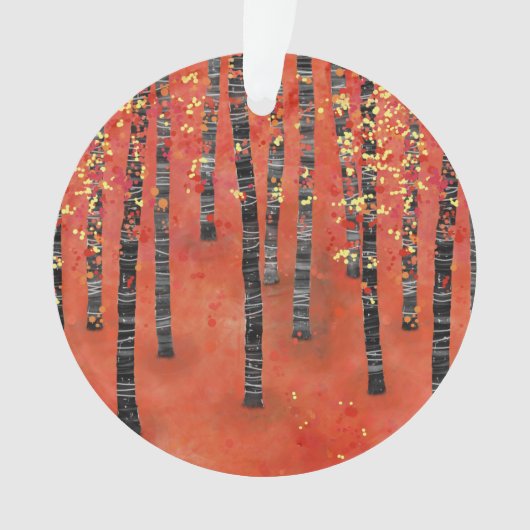 Landschap Birch Forest Ornament (voorkant)