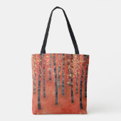 Landschap Birch Forest Tote Bag (Achterkant)