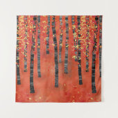 Landschap Birch Forest Wandkleed (Voorkant)