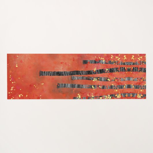 Landschap Birch Forest Yogamat (Achterkant (horizontaal))