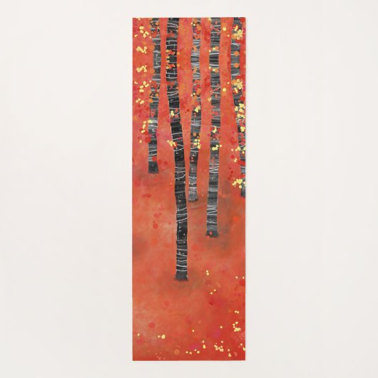 Landschap Birch Forest Yogamat (Achterkant)