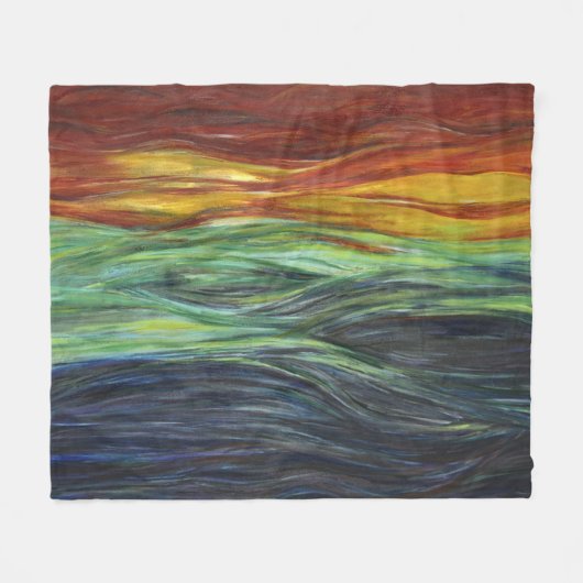 Landschap Blanket Fleece Deken (Voorkant (Horizontaal))