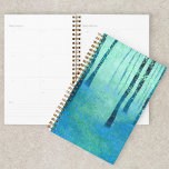 Landschap Blauwbos Planner<br><div class="desc">Een bos landschapsschilderij gevuld met blauwklokbloemen in de lente. Vreedzaam en kalm. Originele kunst van Nic Squirrell.</div>