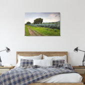 Landschap Blauwe Agave Canvas Afdruk (Insitu (Slaapkamer))