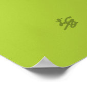 Landschap Blauwvogel Poster (Hoek)