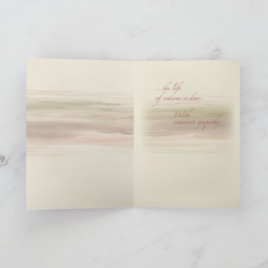 Landschap Bloem Sympathie Kaart (Binnen)