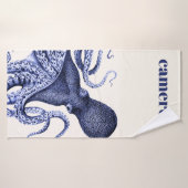 Landschap Blue Octopus Badhanddoek (Badhanddoek)