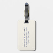 Landschap Blue Octopus Bagagelabel (Achterkant verticaal)