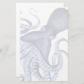 Landschap Blue Octopus Briefpapier (Voorkant / Achterkant)