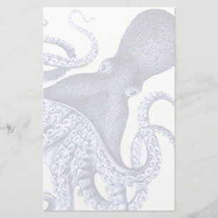 Landschap Blue Octopus Briefpapier