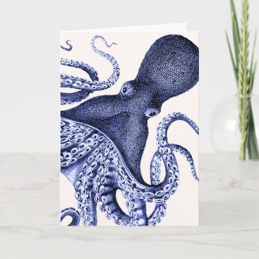 Landschap Blue Octopus Kaart (Voorkant)