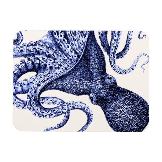 Landschap Blue Octopus Magneet (Horizontaal)