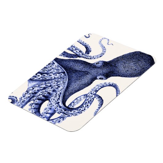 Landschap Blue Octopus Magneet (Linkerzijde)