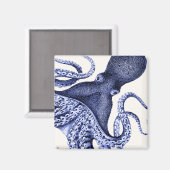 Landschap Blue Octopus Magneet (Voorkant / Achterkant)