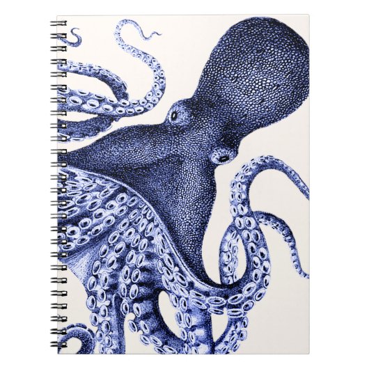 Landschap Blue Octopus Notitieboek (Voorkant)