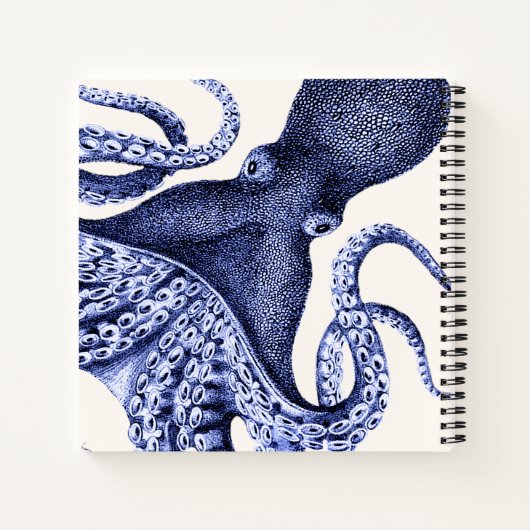 Landschap Blue Octopus Notitieboek (Achterkant)