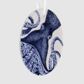 Landschap Blue Octopus Ornament (voorkant)