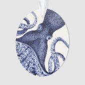 Landschap Blue Octopus Ornament (voorkant)