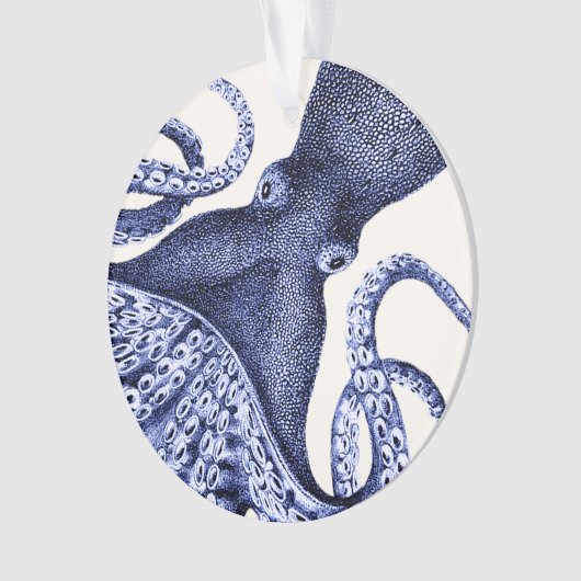 Landschap Blue Octopus Ornament (voorkant)