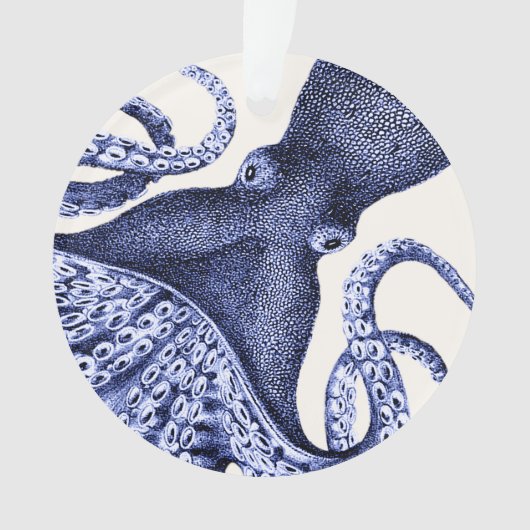 Landschap Blue Octopus Ornament (voorkant)