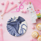 Landschap Blue Octopus Papieren Bordje (Feest)