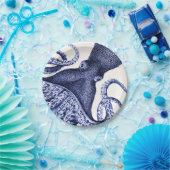 Landschap Blue Octopus Papieren Bordje (Feest)