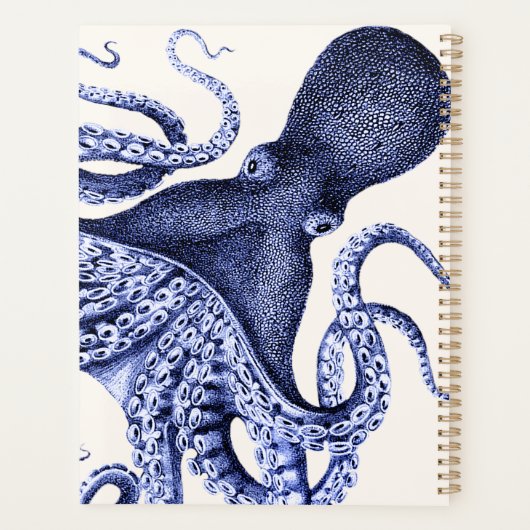 Landschap Blue Octopus Planner (Achterkant)
