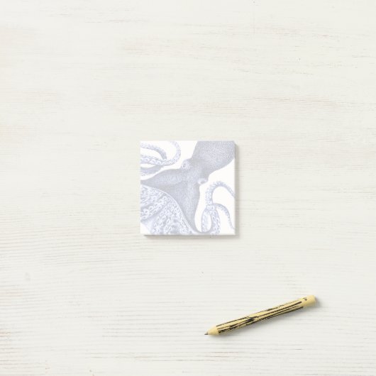 Landschap Blue Octopus Post-it® Notes (Op bureau)