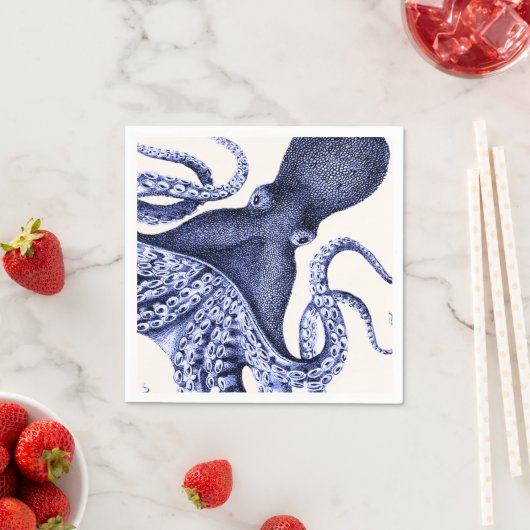 Landschap Blue Octopus Servet (Insitu)