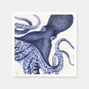 Landschap Blue Octopus Servet