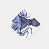 Landschap Blue Octopus Servet (Hoek)