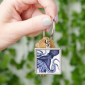 Landschap Blue Octopus Sleutelhanger (Hand)