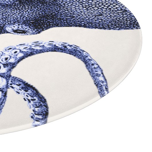 Landschap Blue Octopus Snijplank (Hoek)