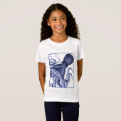 Landschap Blue Octopus T-shirt (Voorkant volledig)
