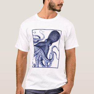 Landschap Blue Octopus T-shirt