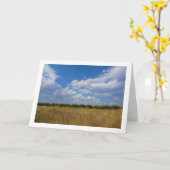 Landschap Blue Sky Orchard Kaart (Gele Bloem)