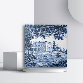 Landschap Blue Victoriaans startpunt Tegeltje
