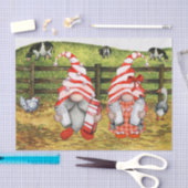 Landschap boerderij Koe Melkgnomen Landschap Tissuepapier (Craft)