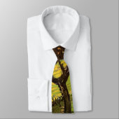 Landschap, Bomen en Figuren door Vincent van Gogh Stropdas (Gebonden)